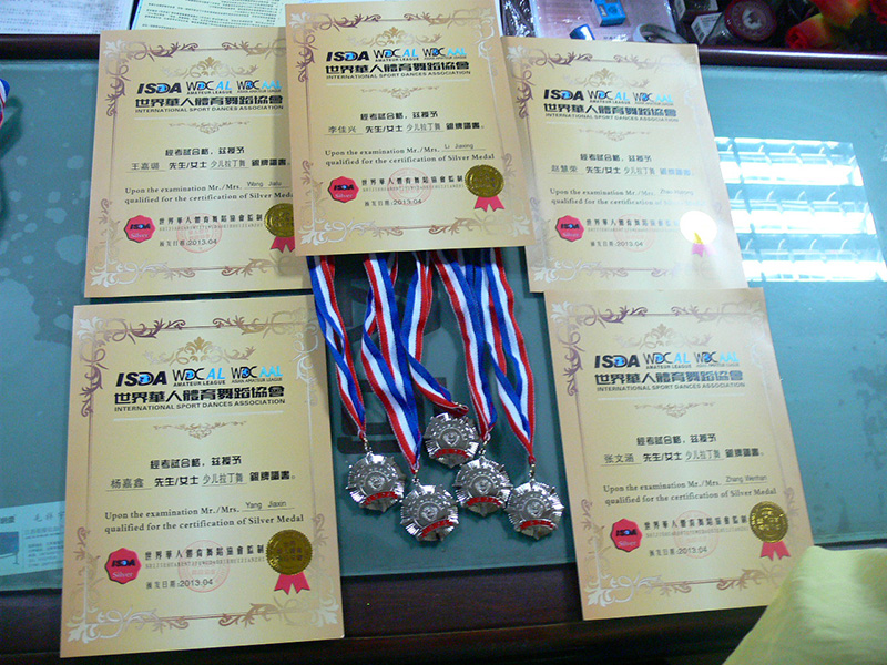 我校拉丁舞学员在“2013西部城市体育舞蹈 （国际标准舞）邀请赛喜获佳绩