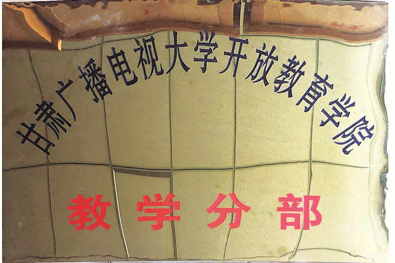 甘肃广播电视大学开放教育学院教学分布